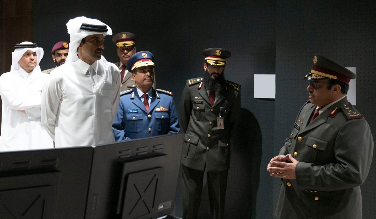 HH the Amir Visits Qatar Amiri Air Defense Forces Command